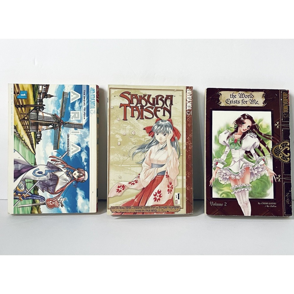 Lot Of 3 Mixed‎ Manga Books